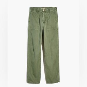 Madewell Cotton Everywear Olive Pants